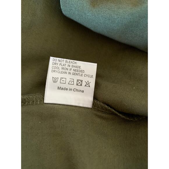 1 Piece Jumpsuit 2 Pockets V Neck & V Back NEW XL Green - Picture 10 of 10